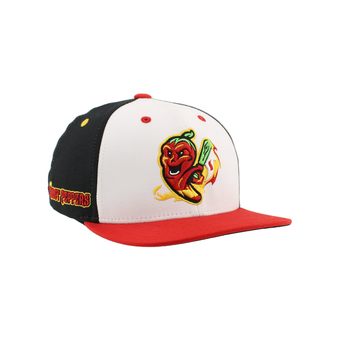 Gastonia Ghost Peppers Wht/Blk/Red M15Z Fitted Hat