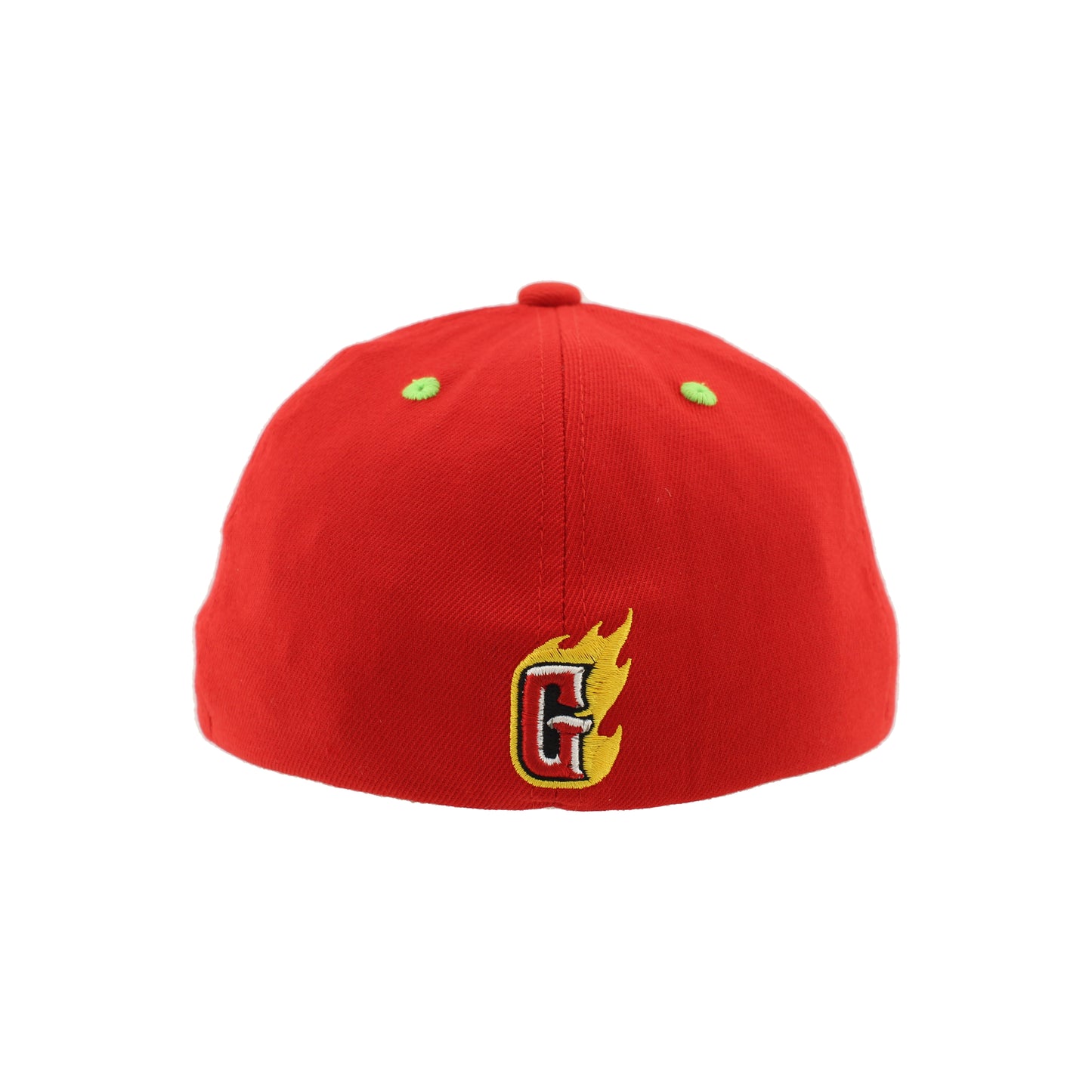 Gastonia Ghost Peppers Red ZH Fitted Combo Logo Hat