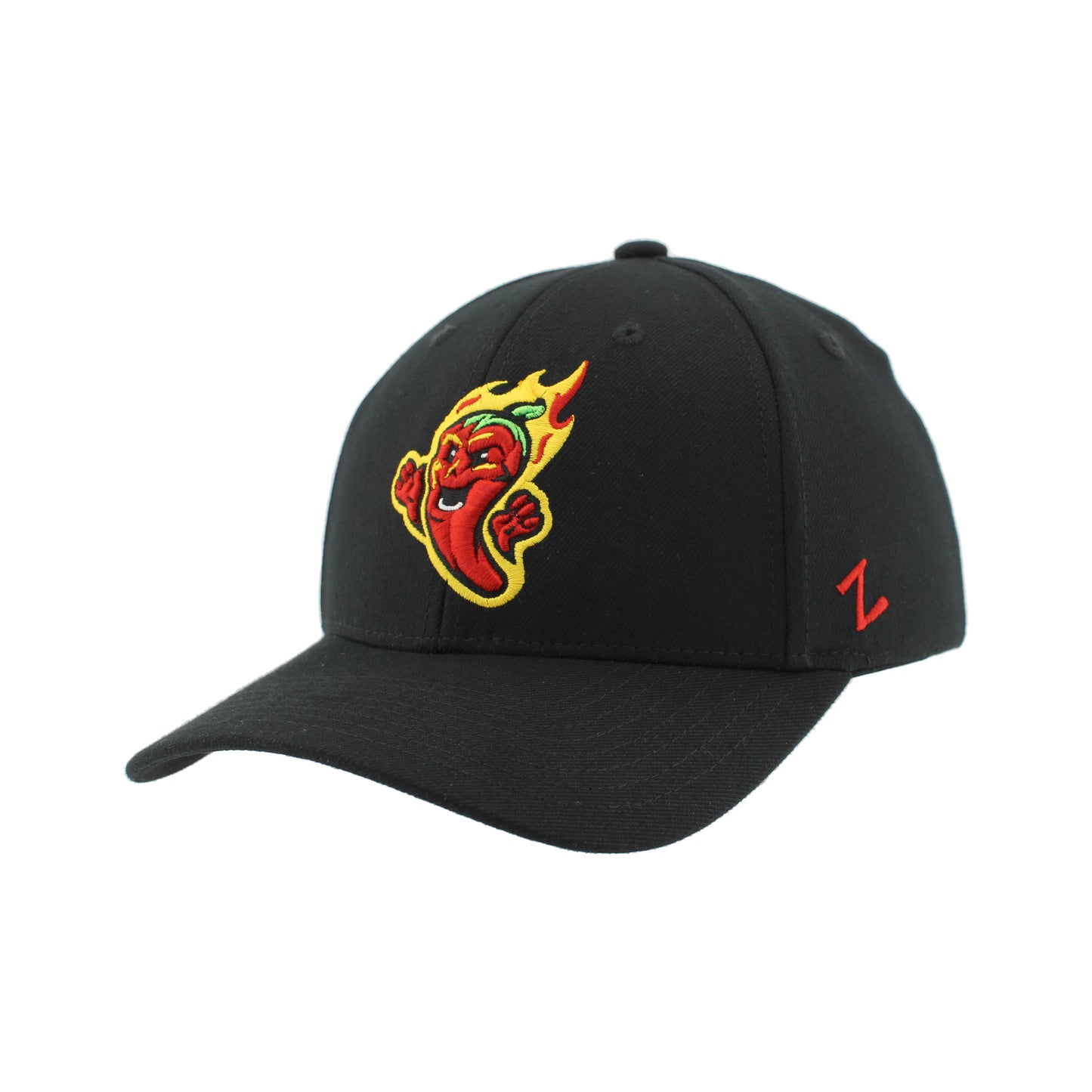 Gastonia Ghost Peppers Onfield ZH Black Fitted Hat