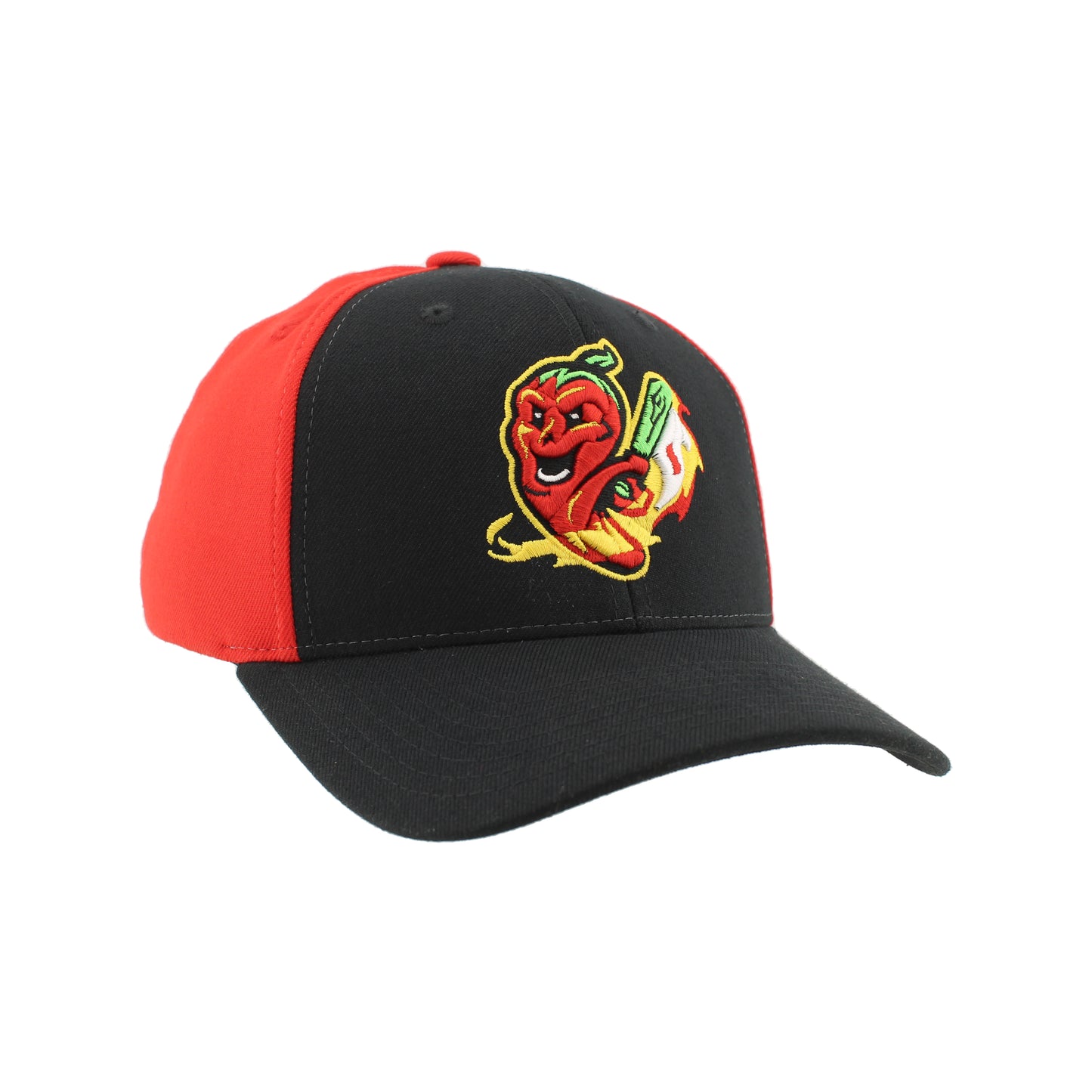 Gastonia Ghost Peppers BP ZH Black/Red Fitted Hat