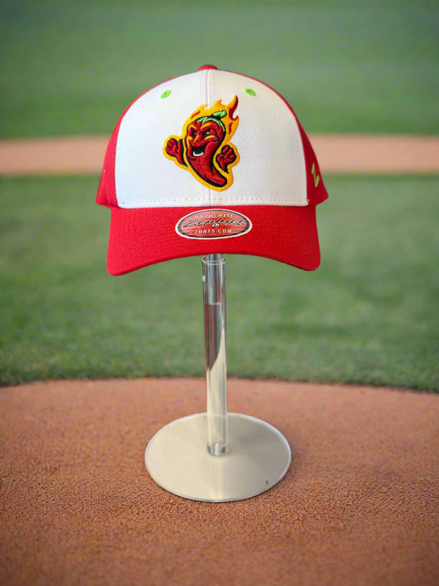 Gastonia Ghost Peppers Red/Wht Official 3D Competitor Hat