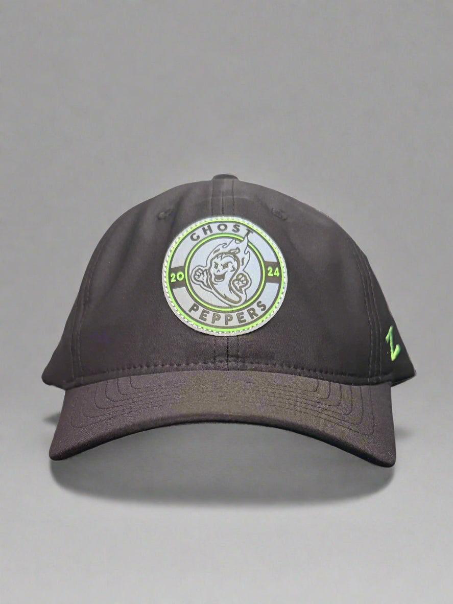 Gastonia Ghost Peppers Black Reflective Dash Hat