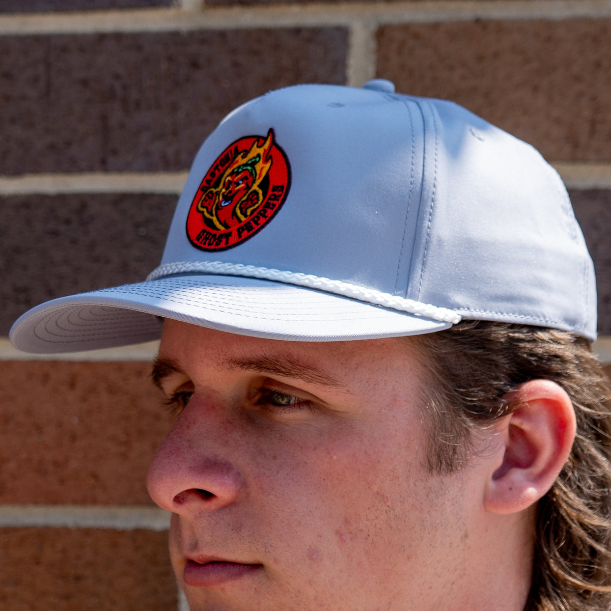 Ghost Peppers Silver Rope Hat
