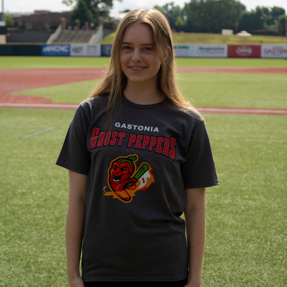 Ghost Peppers Charcoal Vintage 25 Performance Tee