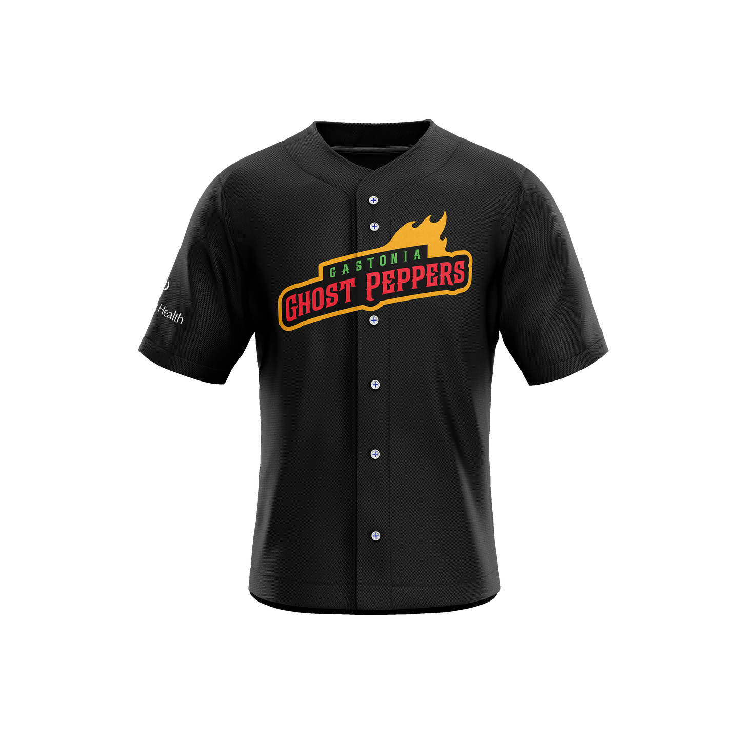 Gastonia Ghost Peppers Black Replica Jersey