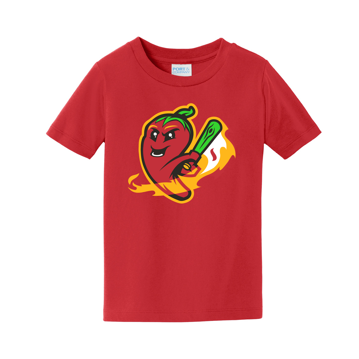 Gastonia Ghost Peppers Red Toddler Fan Tee