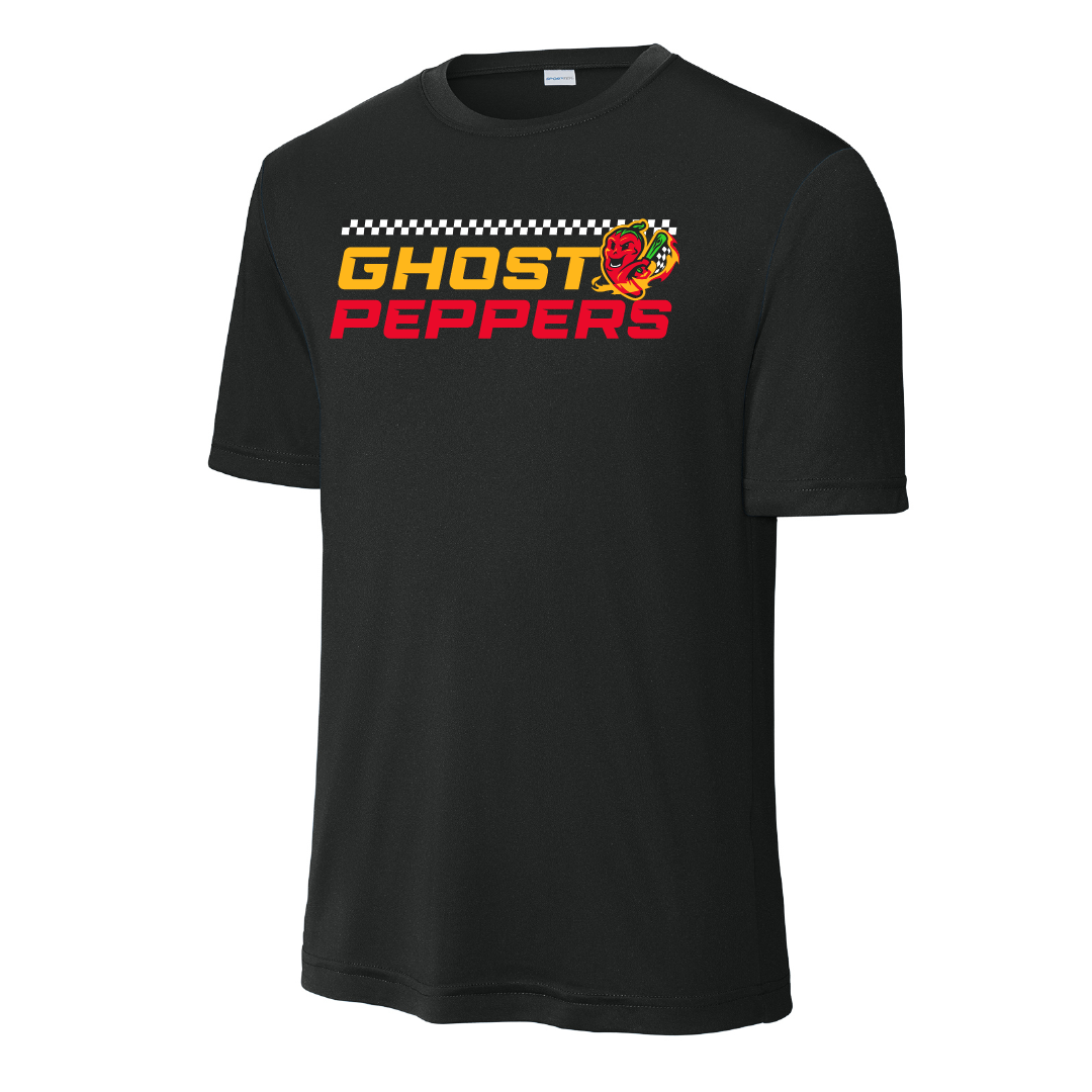Gastonia Ghost Peppers Black Racing Tee