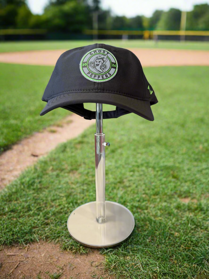 Gastonia Ghost Peppers Black Reflective Dash Hat