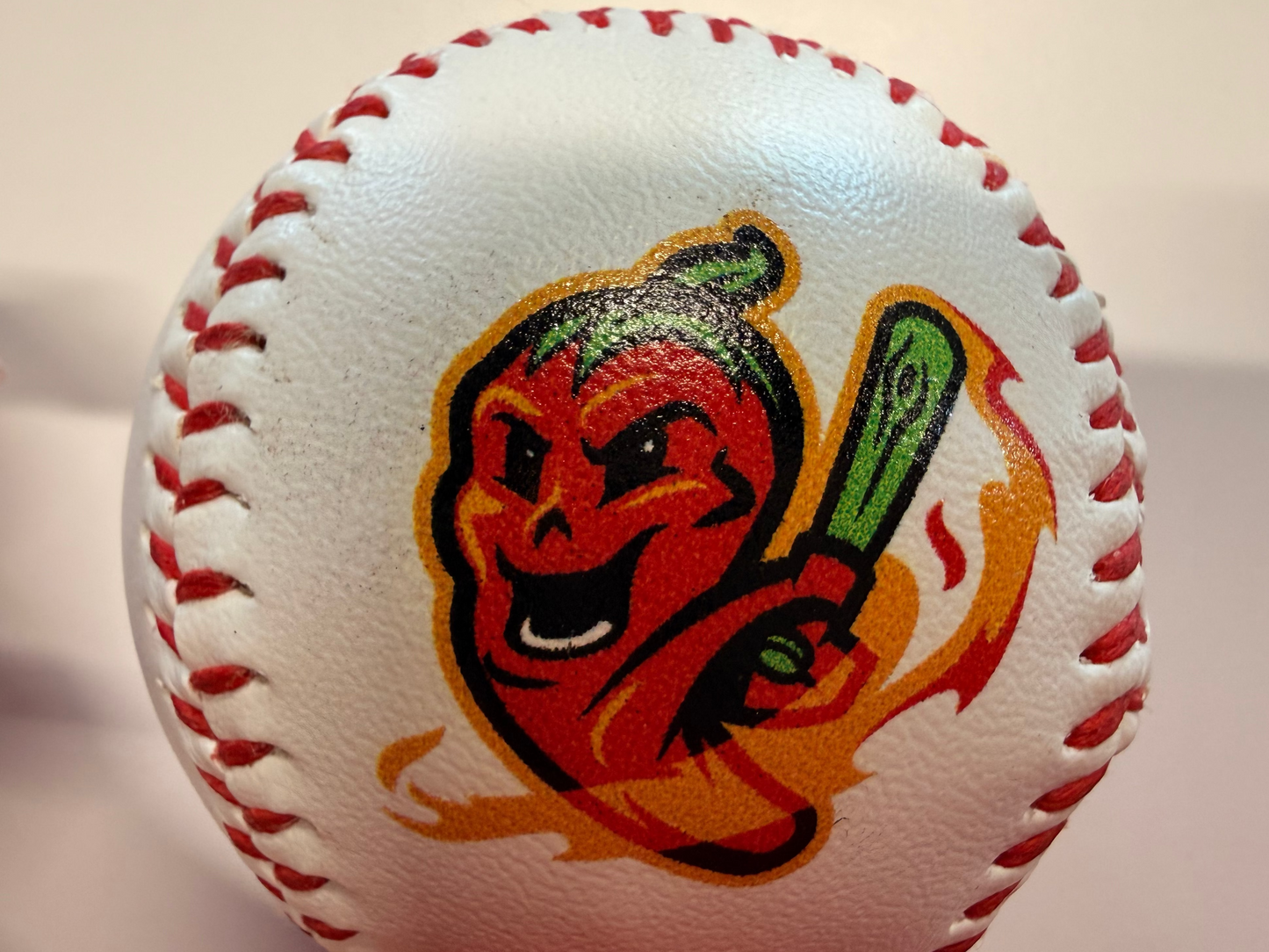 Ghost Peppers Batting Pepper Baseball