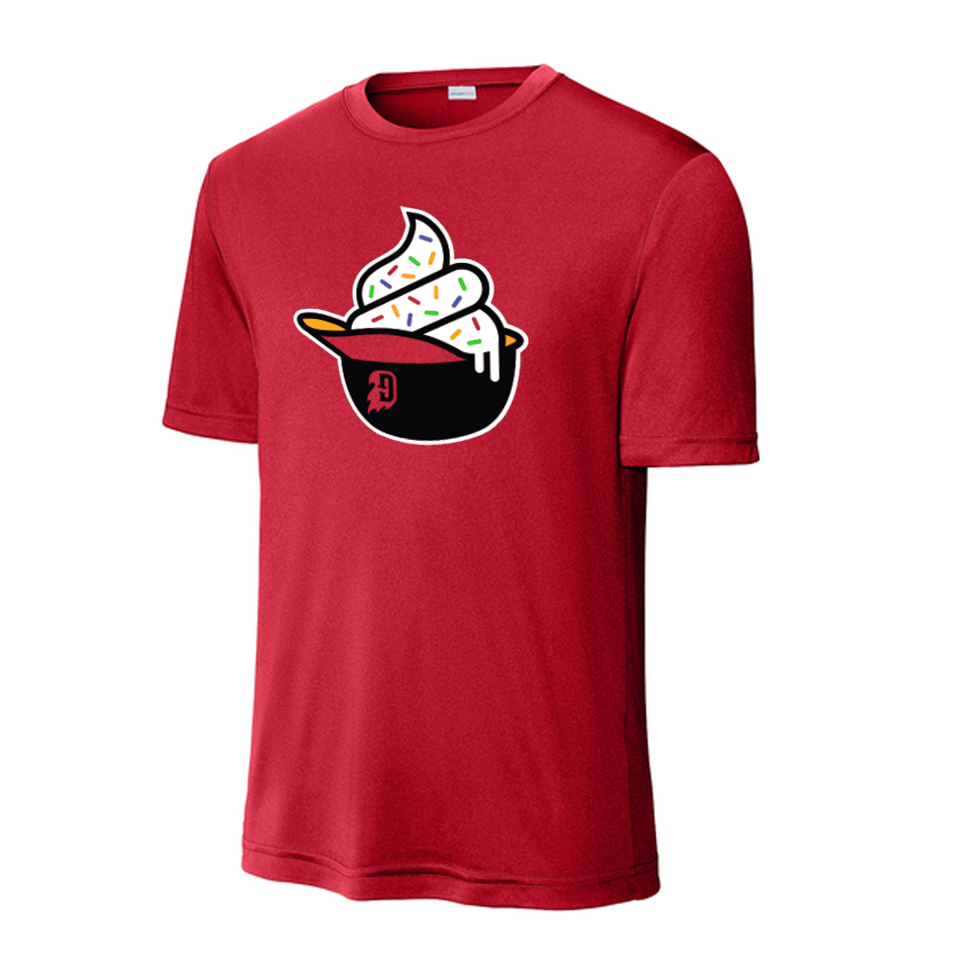 Gastonia Ghost Peppers Ice Cream Hat Performance Tee