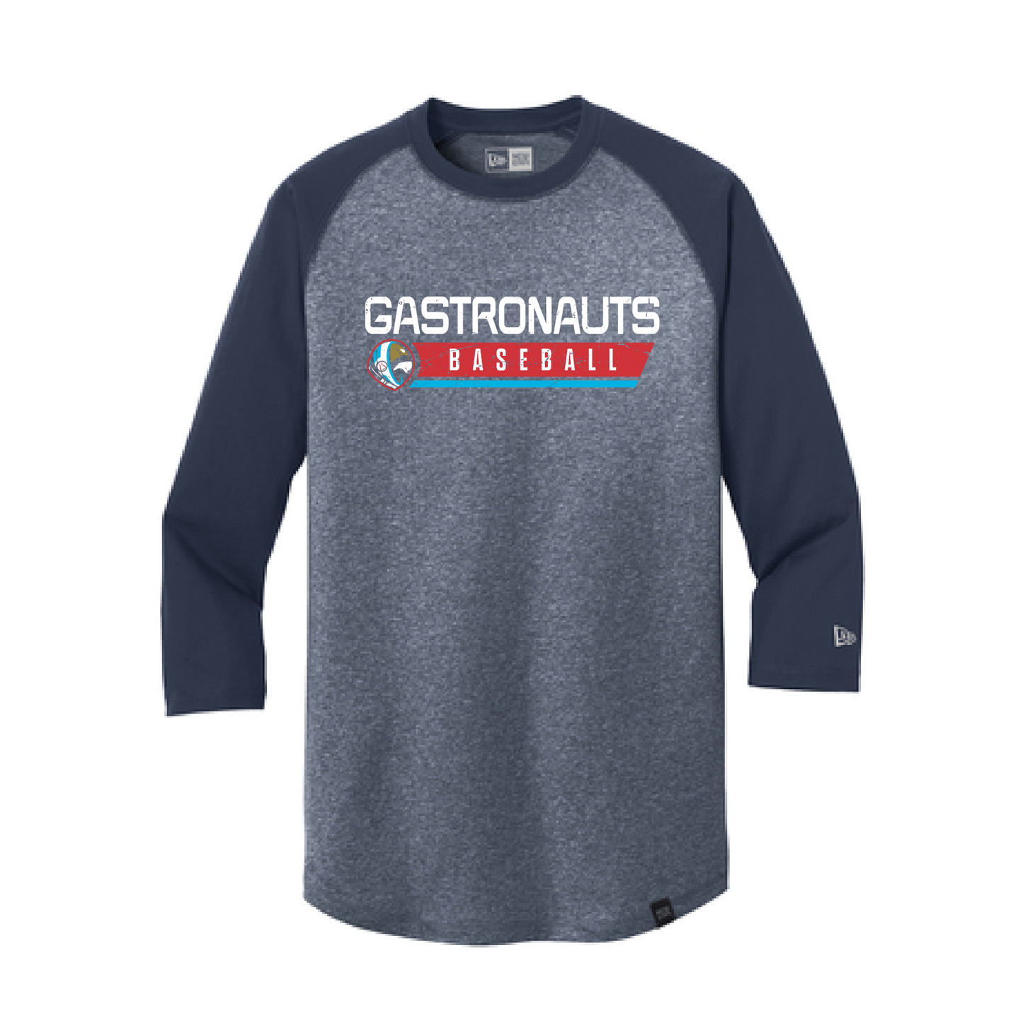What If Gastronauts Baseball Club New Era 3/4 Sleeve Raglan Tee - Navy