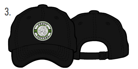 Gastonia Ghost Peppers Black Reflective Dash Hat