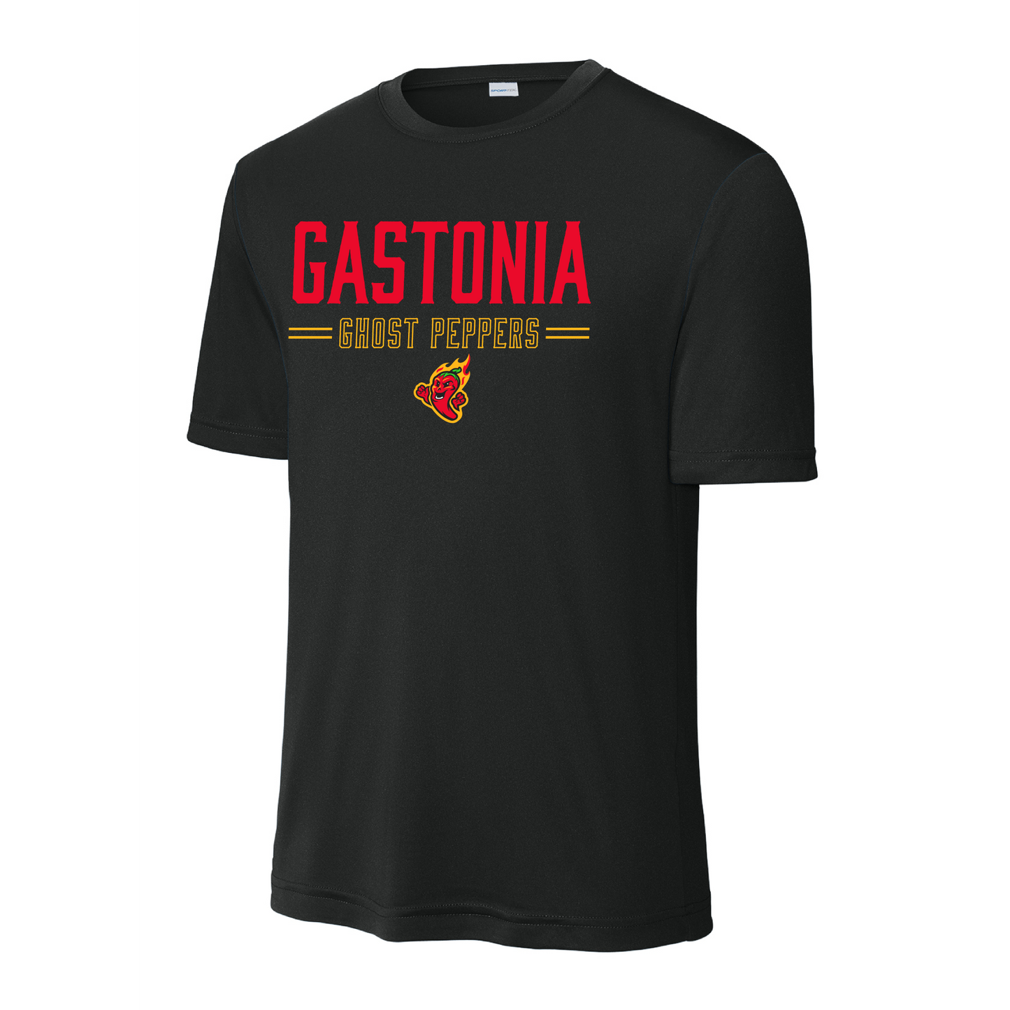 Gastonia Ghost Peppers Black Stripes Tee