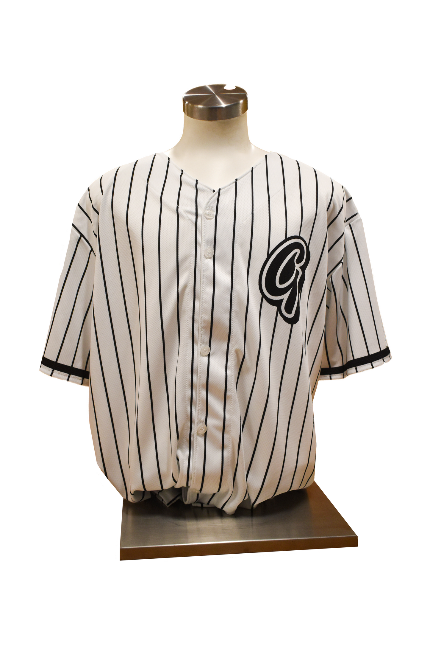 Gastonia Baseball Club White Pinstripe Jersey