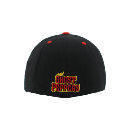 Gastonia Ghost Peppers Wht/Blk/Red ZH Fitted Hat