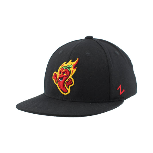 Gastonia Ghost Peppers 2026 On Field Black Hat