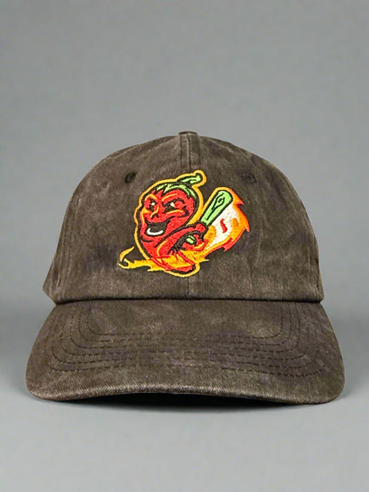 Gastonia Ghost Peppers Washed Black Batting Pepper Hat