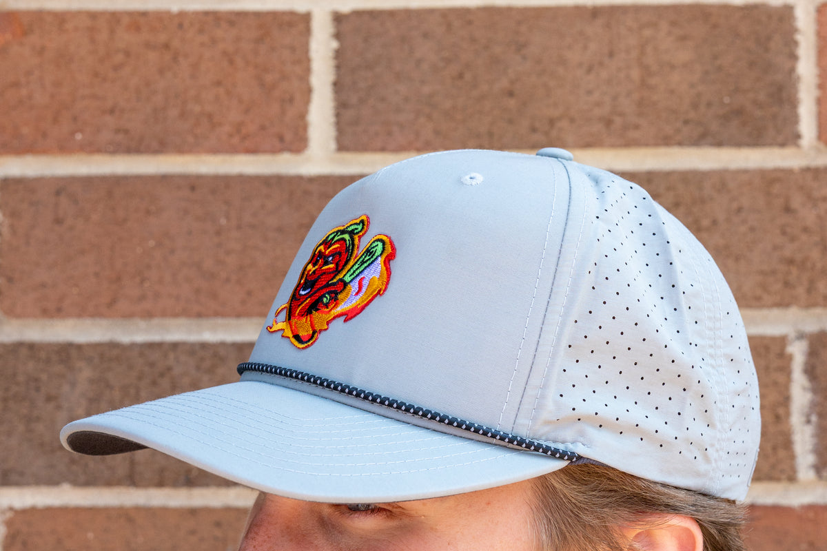 Ghost Peppers Silver/Blk Batting Rope Hat