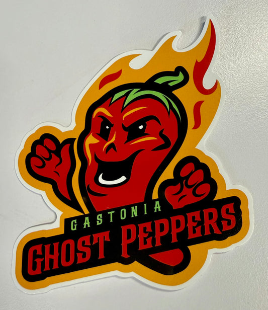 Gastonia Ghost Peppers Primary Logo Sticker