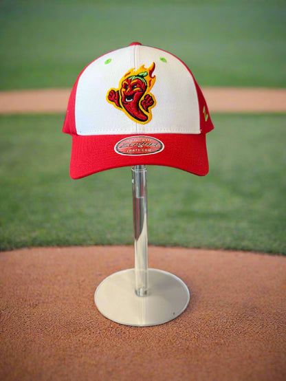 Gastonia Ghost Peppers Red/Wht Official 3D Competitor Hat