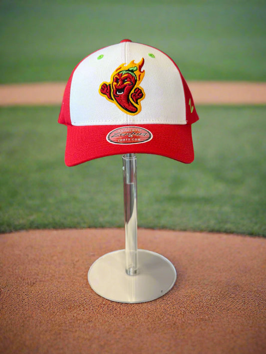 Gastonia Ghost Peppers Red/Wht Official 3D Competitor Hat