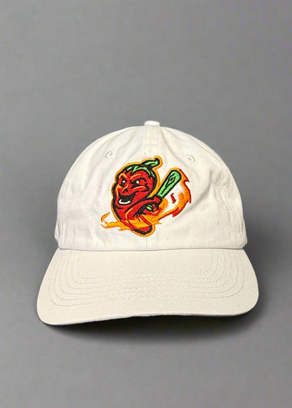 Gastonia Ghost Pepper White Relaxed Batting Pepper Hat