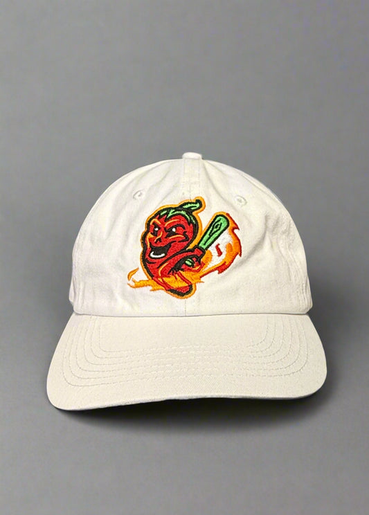 Gastonia Ghost Pepper White Relaxed Batting Pepper Hat