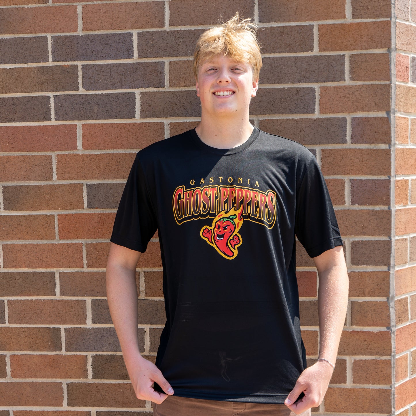 Ghost Peppers Black Vintage 12 Performance Tee