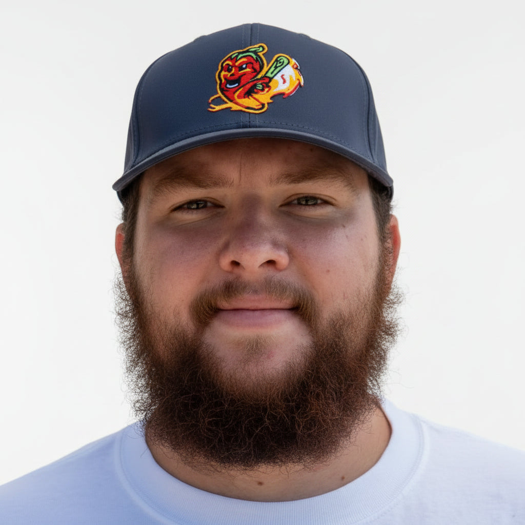 Ghost Peppers Iron Grey Batting Hat