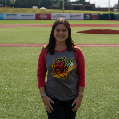 Ghost Peppers Women's 3/4 Raglan Tee