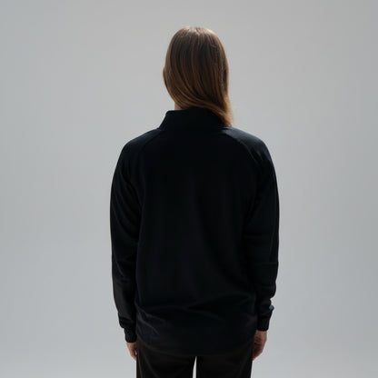 Ghost Peppers Combo Mark Black Embroidered 1/4 Zip Pullover