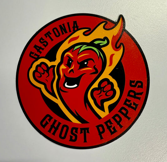 Gastonia Ghost Peppers Roundel Logo Sticker