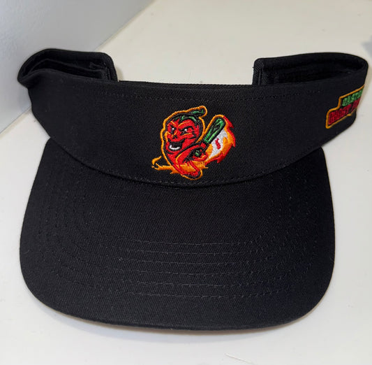 Gastonia Ghost Peppers Black Secondary Logo Visor