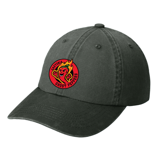 Gastonia Ghost Peppers Black Roundel Garment Washed Hat