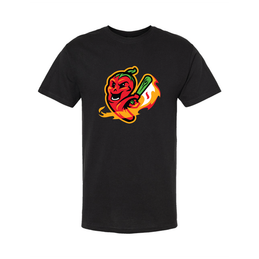Gastonia Ghost Peppers Black Duo Logo Tee
