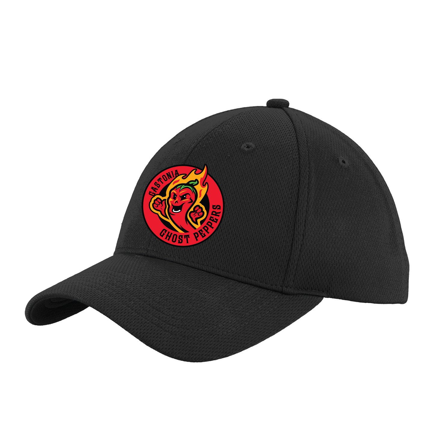 Gastonia Ghost Peppers Youth Black PosiCharge Roundel Hat