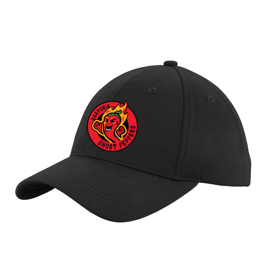 Gastonia Ghost Peppers Youth Black PosiCharge Roundel Hat