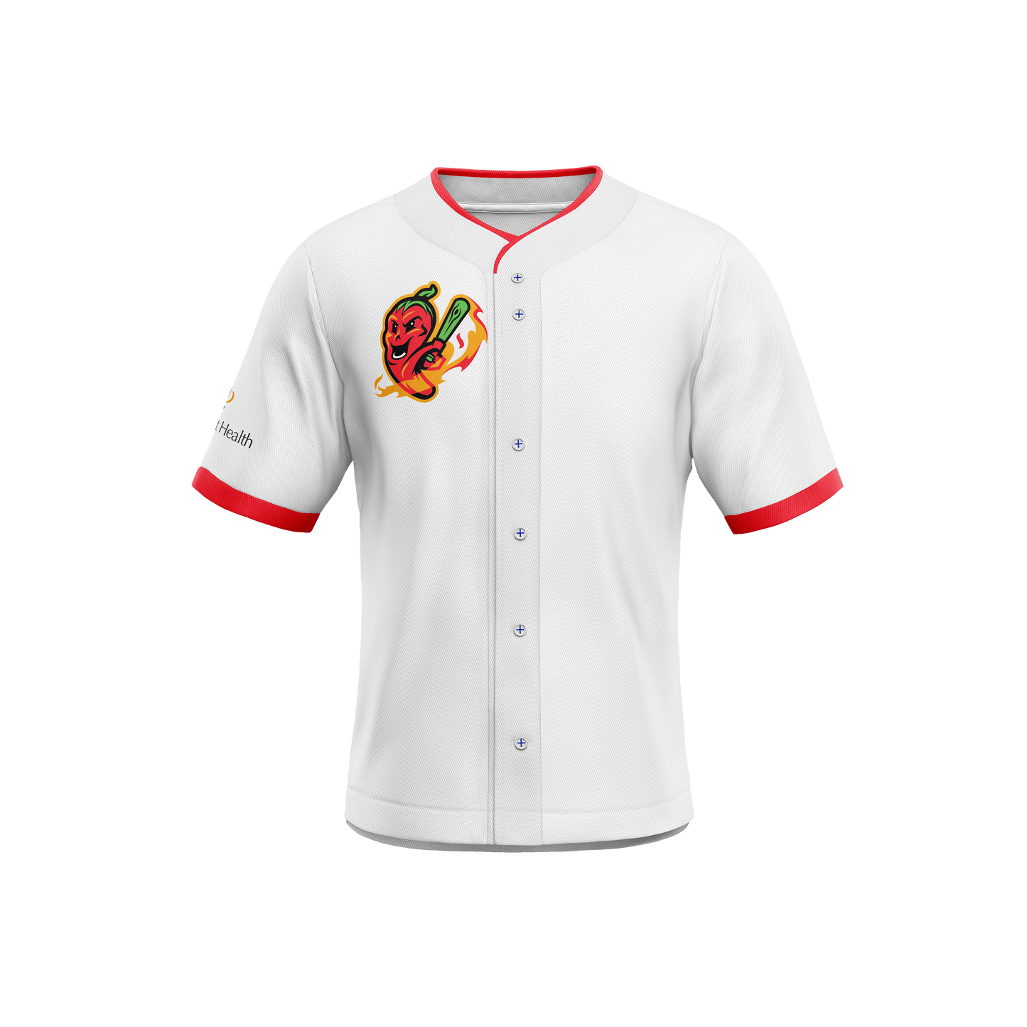 Gastonia Ghost Peppers White Replica Jersey