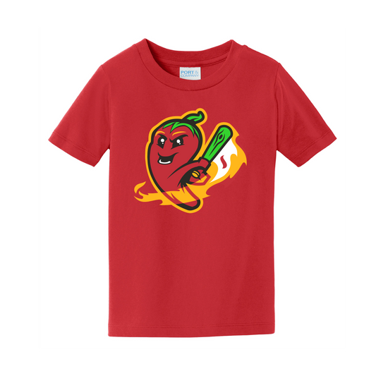 Gastonia Ghost Peppers Red Toddler Fan Tee