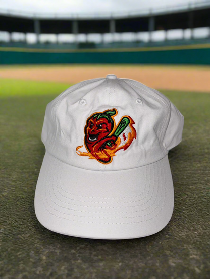 Gastonia Ghost Pepper White Relaxed Batting Pepper Hat