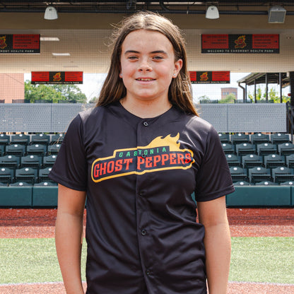 Gastonia Ghost Peppers Youth Black Replica