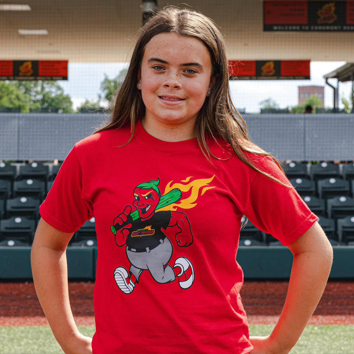 Ghost Peppers Youth Peppy Bat Tee