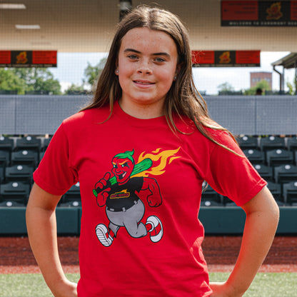 Ghost Peppers Youth Peppy Bat Tee