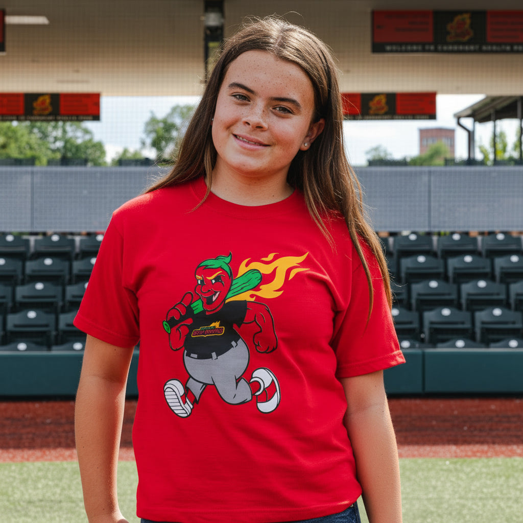 Ghost Peppers Youth Peppy Bat Tee
