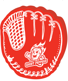 Gastonia Ghost Peppers Red Foam Mitt
