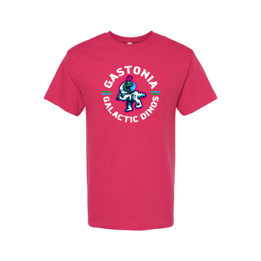Galactic Dinos Pink Soft Touch Youth Tee