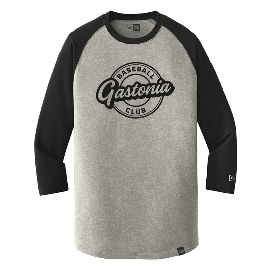 Gastonia Baseball Club New Era 3/4 Sleeve Raglan Tee