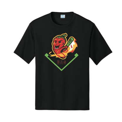 Ghost Peppers Black Athletic 13 Performance Tee